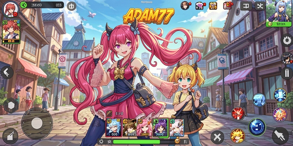 Gameplay seru dan karakter Anime yang menarik di ADAM77.