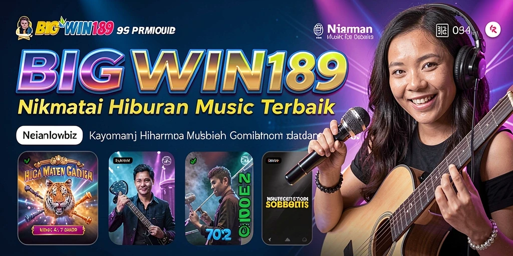 Tampilan menarik dari gameplay BIGWIN189 dengan berbagai genre musik.