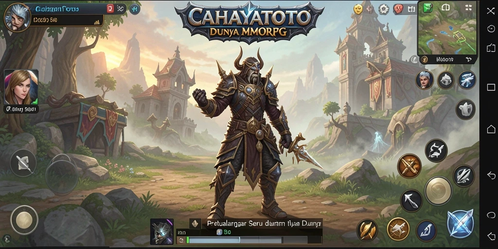 Tangkapan layar gameplay CAHAYATOTO menampilkan aksi seru dalam dunia MMORPG.