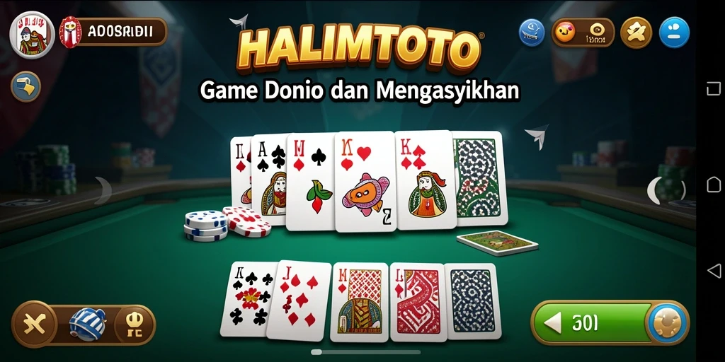 Tampilan gameplay seru dari HALIMTOTO yang penuh tantangan.