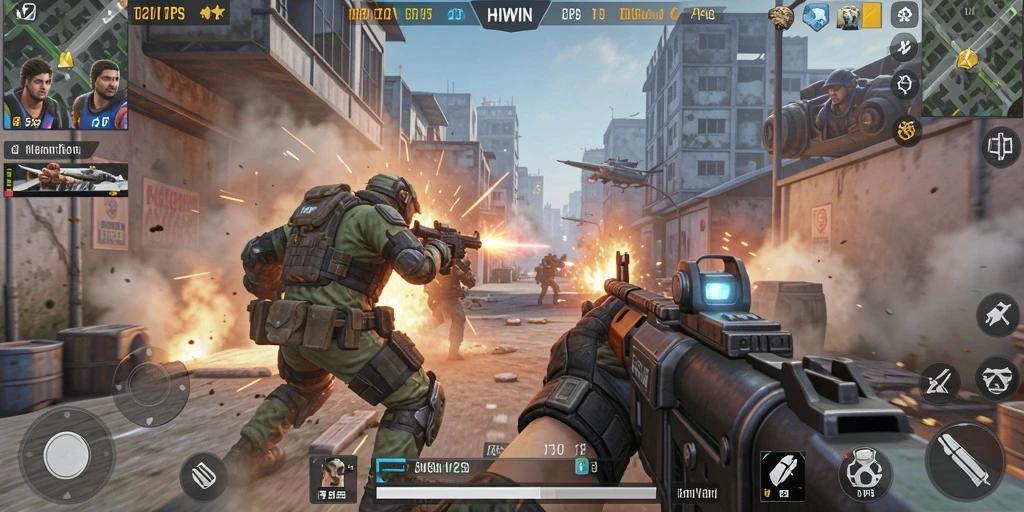 Tampilan gameplay seru dalam HIWIN yang memukau.