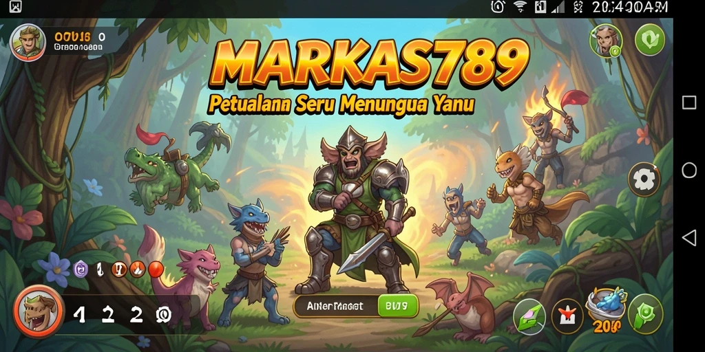 Tampilan gameplay memukau dalam MARKAS789 dengan grafis menarik.