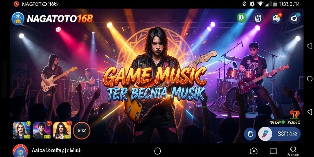 Tangkapan layar NAGATOTO168 menampilkan gameplay menarik dengan berbagai lagu.