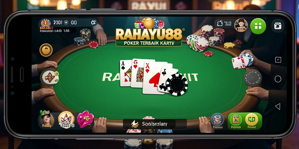 Tampilan gameplay RAHAYU88 yang menegangkan saat bermain poker.
