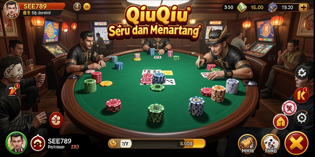 Tampilan gameplay menarik dari QiuQiu dalam SEE789.