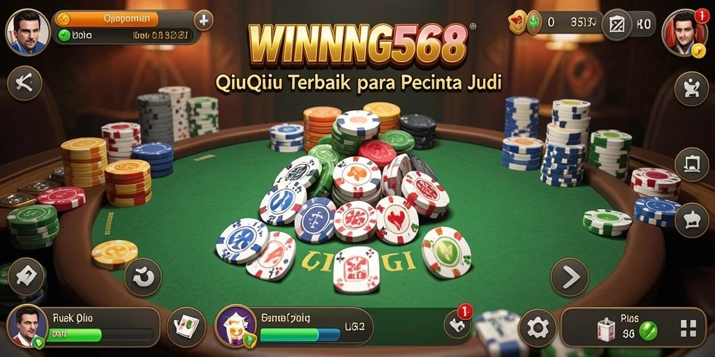 Screenshot utama WINNING568 menampilkan gameplay seru QiuQiu.